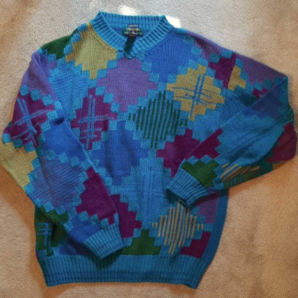 Vintage Colours by Alexander Julian Mens Sweater XL/TG